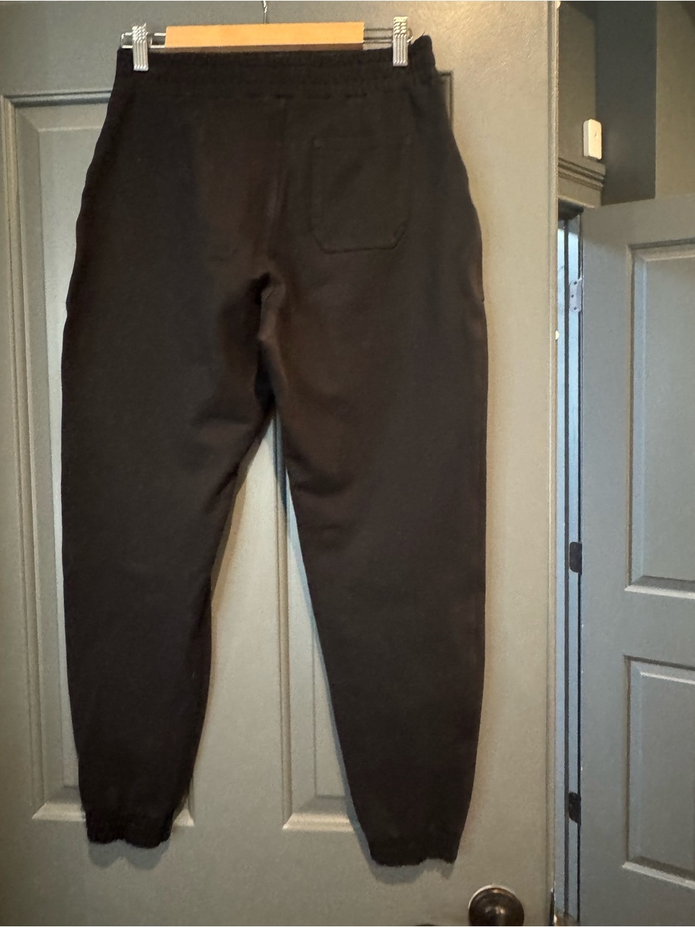 SPANX Women’s  Black Jogger Sweatpants with Elastic Waistband